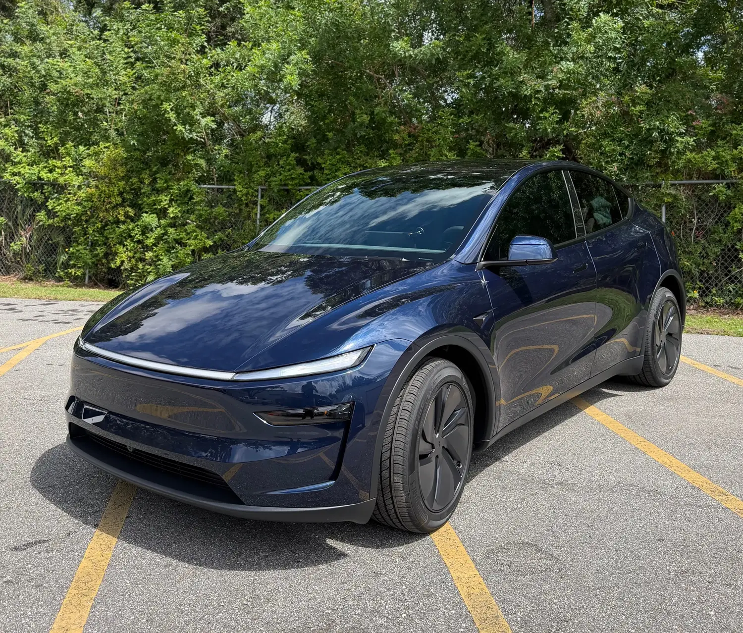 Black car with paint protection film in Tampa FL